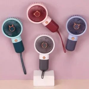 พัดลมพกพา Mini Fan พัดลมชาร์จ USB ขนาดเล็ก กระทัดรัด แบบพกพา สีพาสเทล ดีไซน์น่ารัก คละสี 24/ชิ้น